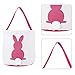 Easter Basket for Kids, 2020 New Easter Bunny Baskets with Fluffy Tail, Rabbit Tote Bag Bucket for Easter Egg Hunts, Toys, Candy, Gifts (Pink)