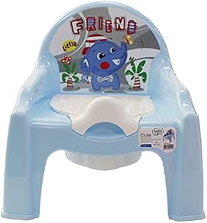 Baby Potty Chair Baby Training Potties for Boys Girls Pink & Blue Pastel Colours (Blue)