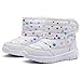 Girls Winter Warm Thick Snow Boots Fuzzy Lined Sking Ankle Boots Cold Weather Outdoor Athletic Booties
