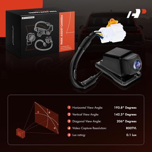 Image of A-Premium Park Assist Camera Rear View Backup Reverse Camera Compatible with Select Acura Models - 2013 2014 2015 RDX Sport Utility - Replace# 39530-TX4-A01