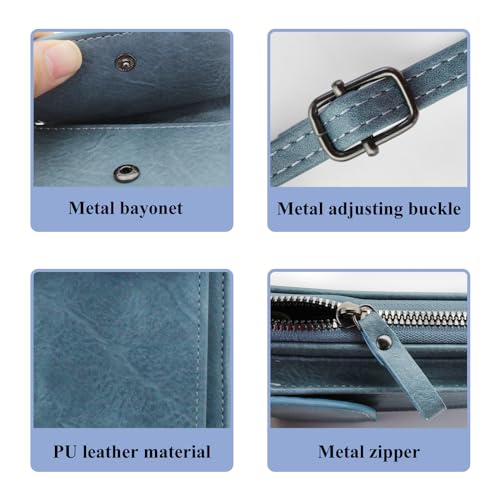 Cell Phone Crossbody Bag, PU Leather Phone Purses with Strap Fashionable Crossbody Wallet Cell Phone Wallet4