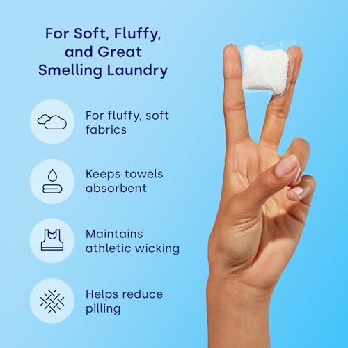 Dropps Laundry Fabric Softener Pods, Crisp Breeze (64 Pods) - Laundry Additive for Softening & Protection - HE Compatible Mineral Based Ingredients Laundry Supplies - Image 4