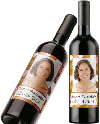 Qaixwuyi 36 Weihnachts Flaschenetiketten - Retro Weinaufkleber Für Weihnachtsgeschenke