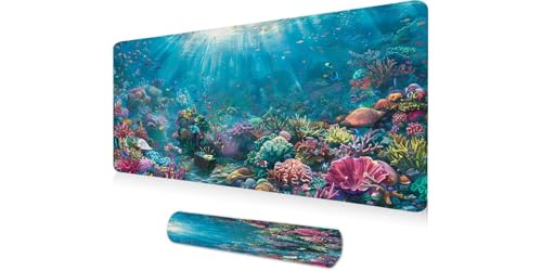 Tapis de souris gamer grande taille antidérapant bords cousus