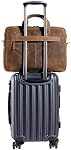 Leather briefcase 18 Inch Laptop Messenger Bags for Men and Women Best Office briefcase Satchel Bag