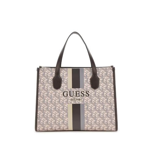 Image of GUESS Women's Printed Tote Bag| Ladies Purse Handbags | Gift For Ladies