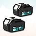BatPower 2 Pack 18V 6.5Ah High Capacity Battery - Replacement for Makita LXT 18V Lithium Batteries BL1860B BL1850B BL1840B BL1830B
