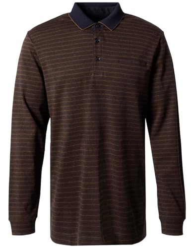 Pierre Cardin Polo à manches longues pour homme | Polo-chemise pour homme | 3 boutons | Coupe moderne, M