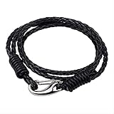 Neutrales Modearmband, Unisex SGRMYS Koreanisch Armband Schlangenleder Herren Edelstahl Schnalle Armband handtaschen