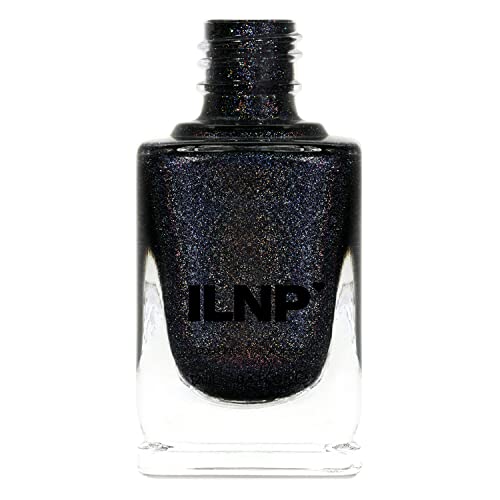 Image of ILNP Black Magic - Deep Black Holographic Nail Polish