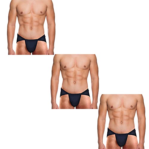 bhondubagus Cotton Men Supporter Gym Langot for Gym, Khusti and Physical Activities_Blue_Free Size_Pack of 3-picture-16