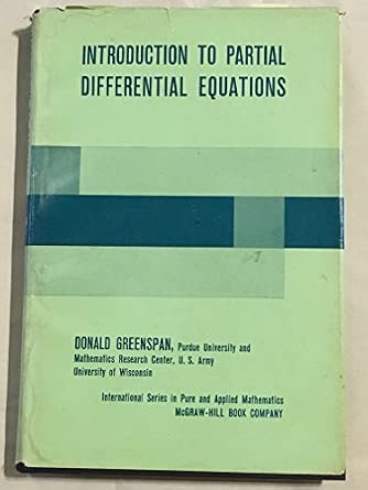 Introduction to partial differential equations (International series in ...
