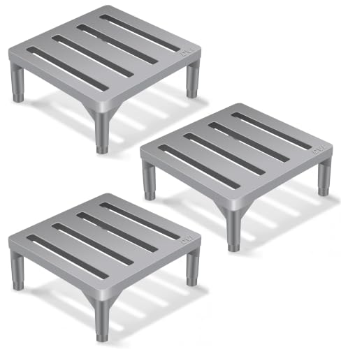 Image of DVI Heavy Duty Grey Plant Stand | Pack of 3 | Strong, Durable, Rust-Proof | Supports Up to 200 Kg | Indoor & Outdoor Use | Pot Stand for Big Size Plants | All Weather Resistant Pot Stand