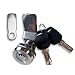 Lock 304 Stainless Cabinet Lock with 2keys 2 Cam Piece 3 Length for Mailbox Toolbox Outdoor Yacht Ships MA121 1Pcs(Key Same)