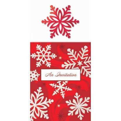Elegant Entertaining Red Long Invitations 8ct by Party America