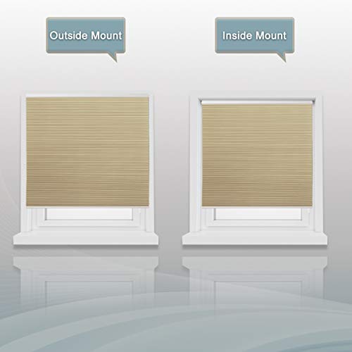 image for Grandekor Blackout Cellular Shades Single Cell Cordless Room Darkening