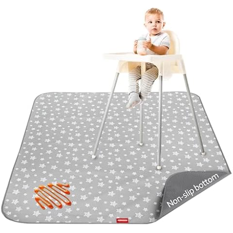 Mealtime High Chair Mat Floor Mats for Kids Cover