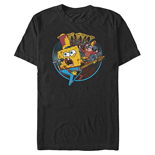 T-Shirt Nickelodeon 5XL Noir Coupe Ample Anti-Serrage pour Homme Fort