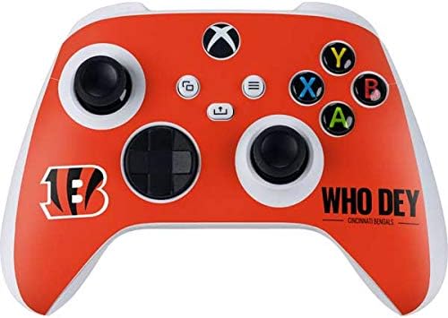 Skinit Decal Gaming Skin Compatible with Xbox Series S Controller - Officially Licensed NFL Cincinnati Bengals - Distressed Design