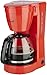 Price comparison product image Korona 10117 Freestanding Semi-auto Drip coffee maker 1.5L 12cups Red coffee maker 10117, Freestanding, Drip coffee maker, 1.5 L, Ground coffee, 800 W, Red