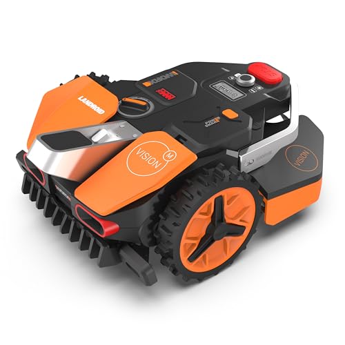 WORX Landroid Vision M550 WR205E Robot cortacésped para Jardines de hasta 550 m² – Robot cortacésped Inteligente sin Cable de limitación – WiFi y Bluetooth – prevención Activa de obstáculos con