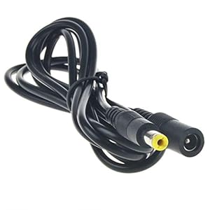 healthwen 3 m / 10ft 12 v CCTV DC Stroomkabel Verlengsnoer Adapter Mannelijk/vrouwelijk 5.5mm x 2.1mm Zwart 5 meter