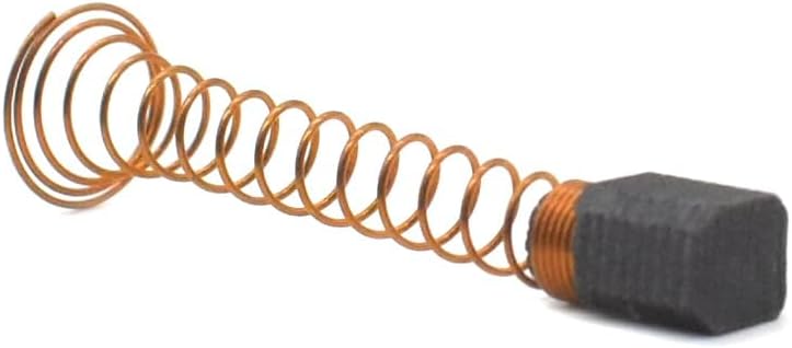 A single Superior Electric S94 carbon brush with its spring extended.