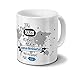 printplanet Tasse mit Namen Auma-Weidatal - Motiv Kein Mann ist Perfekt, Aber... - Namenstasse, Kaffeebecher, Mug, Becher, Kaffeetasse - Farbe Weiß