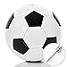 Pallone da calcio misura 4 (pallone da calcio per bambini o bambini leggero, 330 g). Design classico in bianco e nero. Per bambini e ragazzi. Con ago per gonfiare.