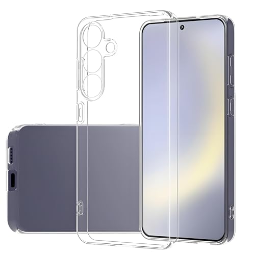 TENOC Phone Case for Samsung Galaxy S25+ Plus, Clear Case Shockproof Protective Bumper Slim Cover