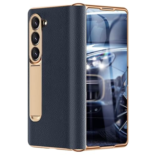 Samsung Galaxy Z Fold 6�p�P�[�X�A�{�v�J�o�[�A�X�N���[�������Y�v���e�N�^�[�A�X�^���h�q���W�t���A�����S�[���h���b�L�o���p�[�i�u���[�j