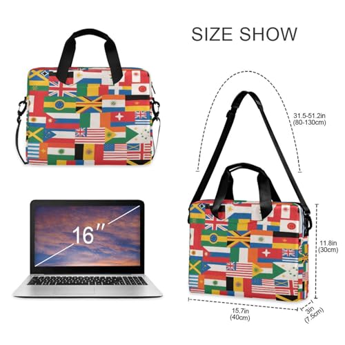 Maletín portátil con cierre para laptop 15.6 pulg miniatura 5