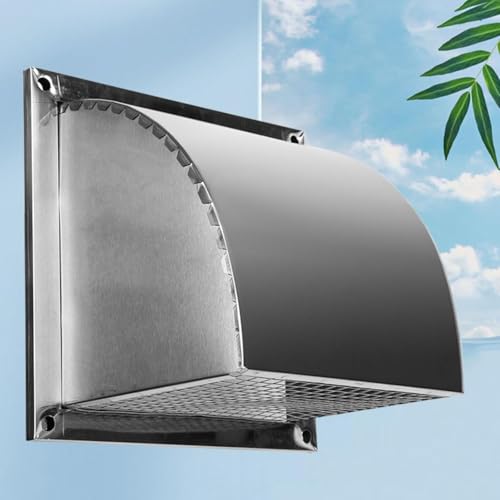 Cubierta de ventilación de acero inoxidable para conductos exteriores irregulares 6
