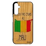 utaupia Coque pour Samsung A25 5G Bois Silicone j'peux Pas j'vais au Mali Foot Coupe du Monde Pas Cher Basket Humour Etui pour Galaxy