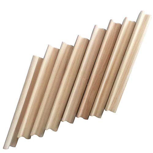 Fuhaieec(TM) Fuhaiecc Fuhaieec Game Piece Replacement Letter Racks Holder Scrabble Tiles ~ Set of Eight(8), Wood 8 Pack