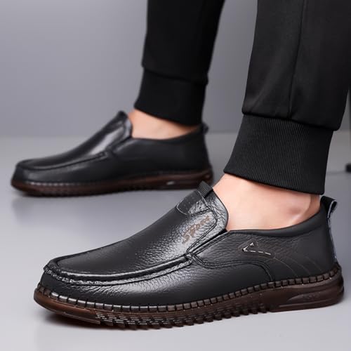 Men's Leather Loafers - Slip - On Moccasins & Penny Loafers Style, Breathable, Lightweight for Driving, Walking & Casual Use3