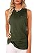 Mafulus Women's High Neck Tank Top Sleeveless Blouse Plain T Shirts Pocket Cami Summer Tops
