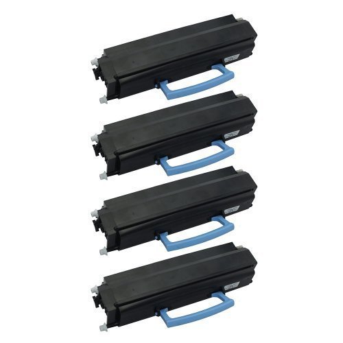 Pack de 4 toners Lexmark E350 E352 Eurotone haute capacité XXL longue durée
