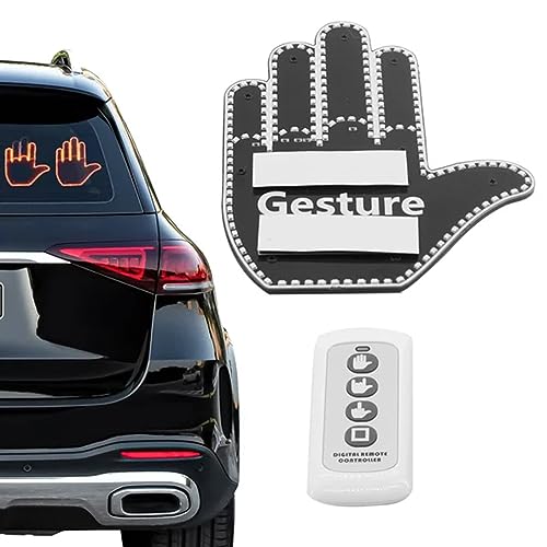 Middle Finger Gesture Light with Remote, Middle Finger Car Light, Truck Accessories,...