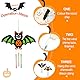 Moosono Halloween Fledermaus Windspiel Bastelset Basteln Kinder, halloween bastelset kinder, Holz Bastelhandwerk zum Bemalen, Bat Holzbastelset Klangspiel Kreativsets für Mädchen Junge（9 Stück）…