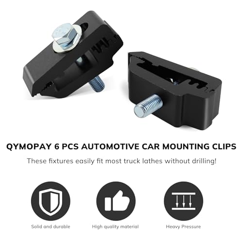 QYMOPAY Aluminum Mounting Clamps 1112514 Tonneau Cover clamps，Truck Cover, Cap Clamps 6PCS Black by QYMOPAY - Image 5