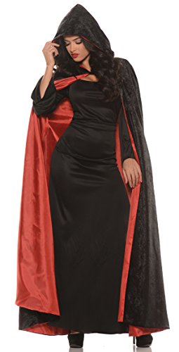 Cape à capuche en velours femme pour costume réussi sans effort