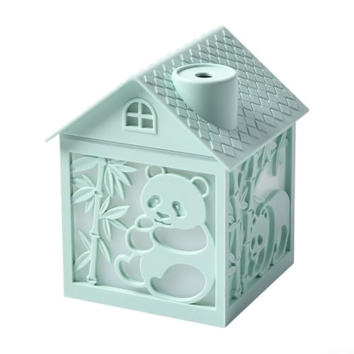 Imagen de Humidificador de casa de madera con luz nocturna que cambia de color