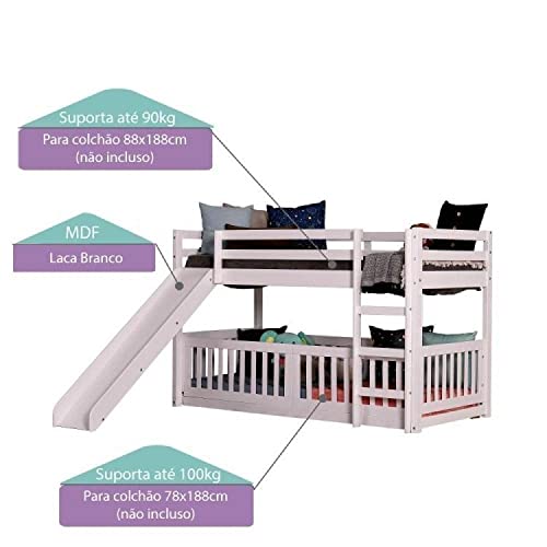 Beliche Montessoriana Divertida Rn com Escorregador Casatema Branco