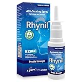 Rhynil Double Strength 35ml Anti-Snoring Spray | Fast-Acting Decongestant, Nasal and Throat Spray, Effective Sleeping Aids for Men and Women - Approved by British Snoring & Sleep Apnoea Association