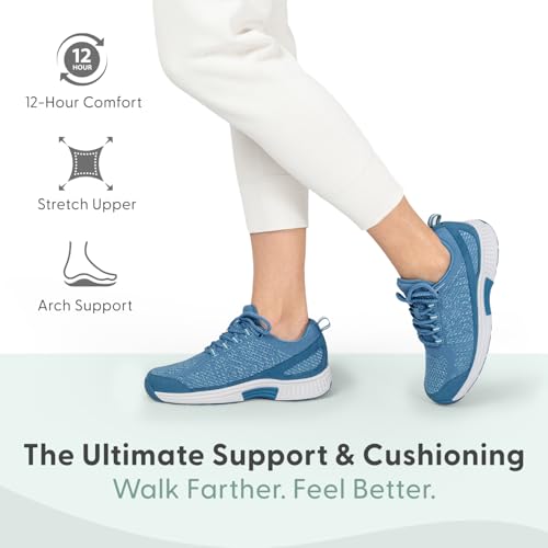 Image of Orthofeet Women's Orthopedic Stretch Knit Walking Sneaker