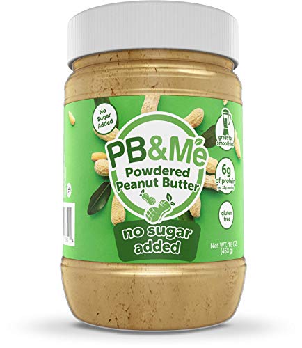 PB&Me Peanut Butter Powder, NO SUGAR ADDED, Keto Friendly, Gluten Free, High in Protein, Great for Smoothies!