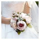 Rústico vintage: el paño de seda artificial floral asegura que se pueda mantener durante mucho tiempo. También será un maravilloso regalo para expresar tu bendición a la novia y dama de honor durante su ceremonia de boda o recepción.