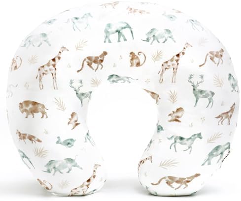 GRSSDER Nursing Pillow Cover Stretchy Minky Removable Nursing Cov...