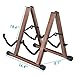 MOREYES Double Guitar Stand, Acoustic Guitar Stand for Multiple Guitars, Folding A-Frame Electric Guitar Stand, Wooden Guitar Stands Floor For School Music Program, Concerts, Easy to Assemble
